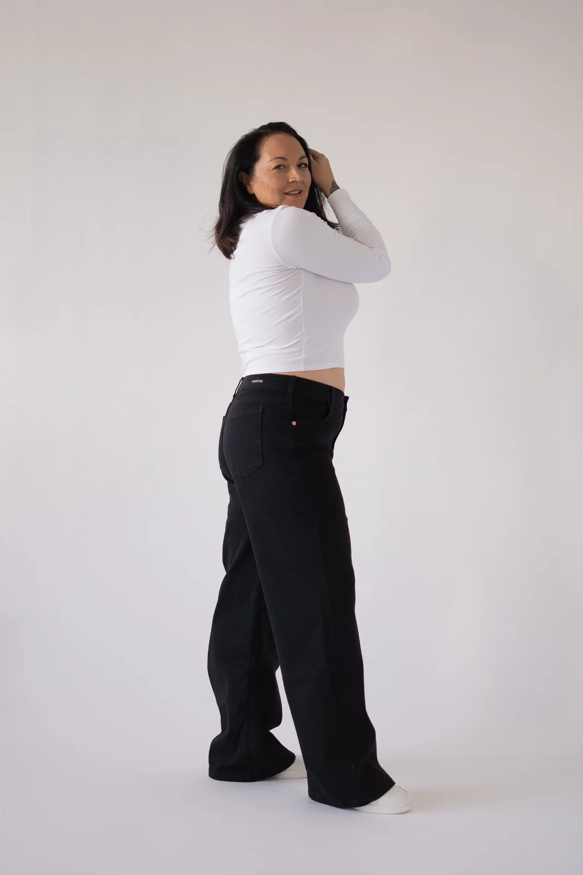 BAGGY HIGH RISE - BLACK - Image 7