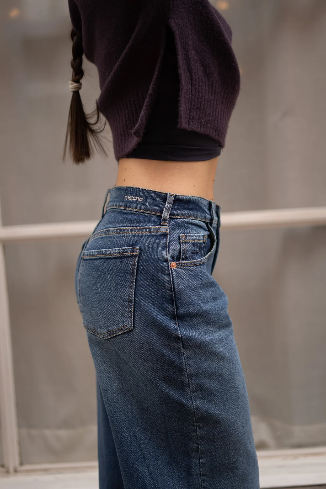 BAGGY HIGH RISE - DARK BLUE - Image 3