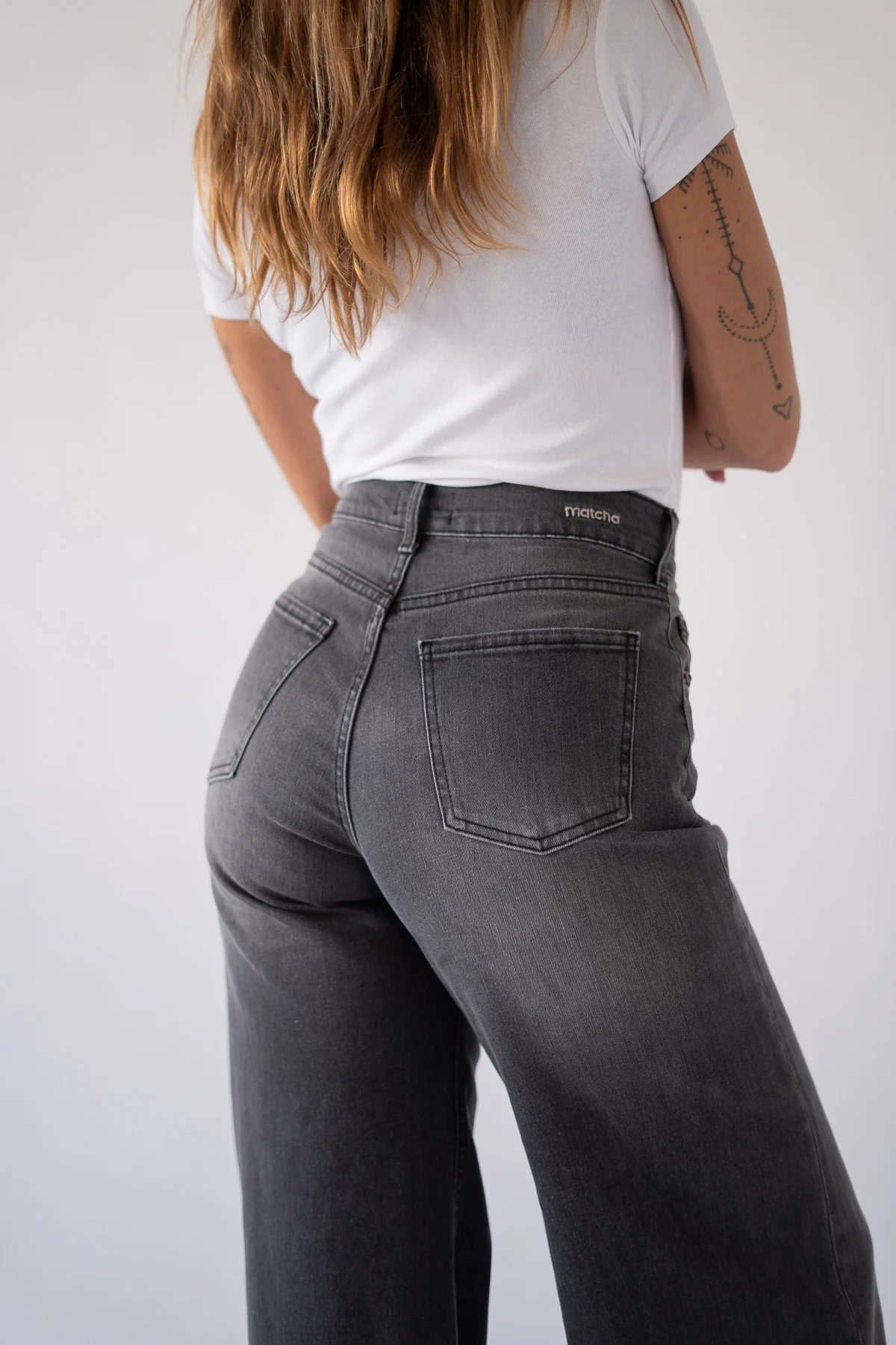 BAGGY HIGH RISE - GREY - Image 5