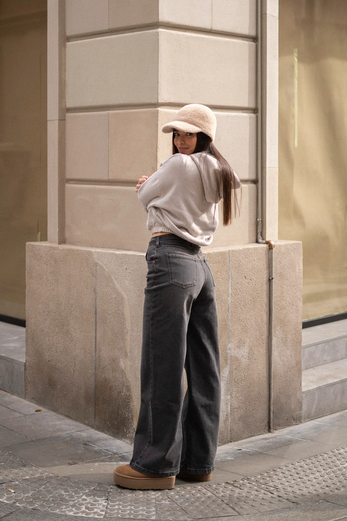 BAGGY HIGH RISE - GREY - Image 6