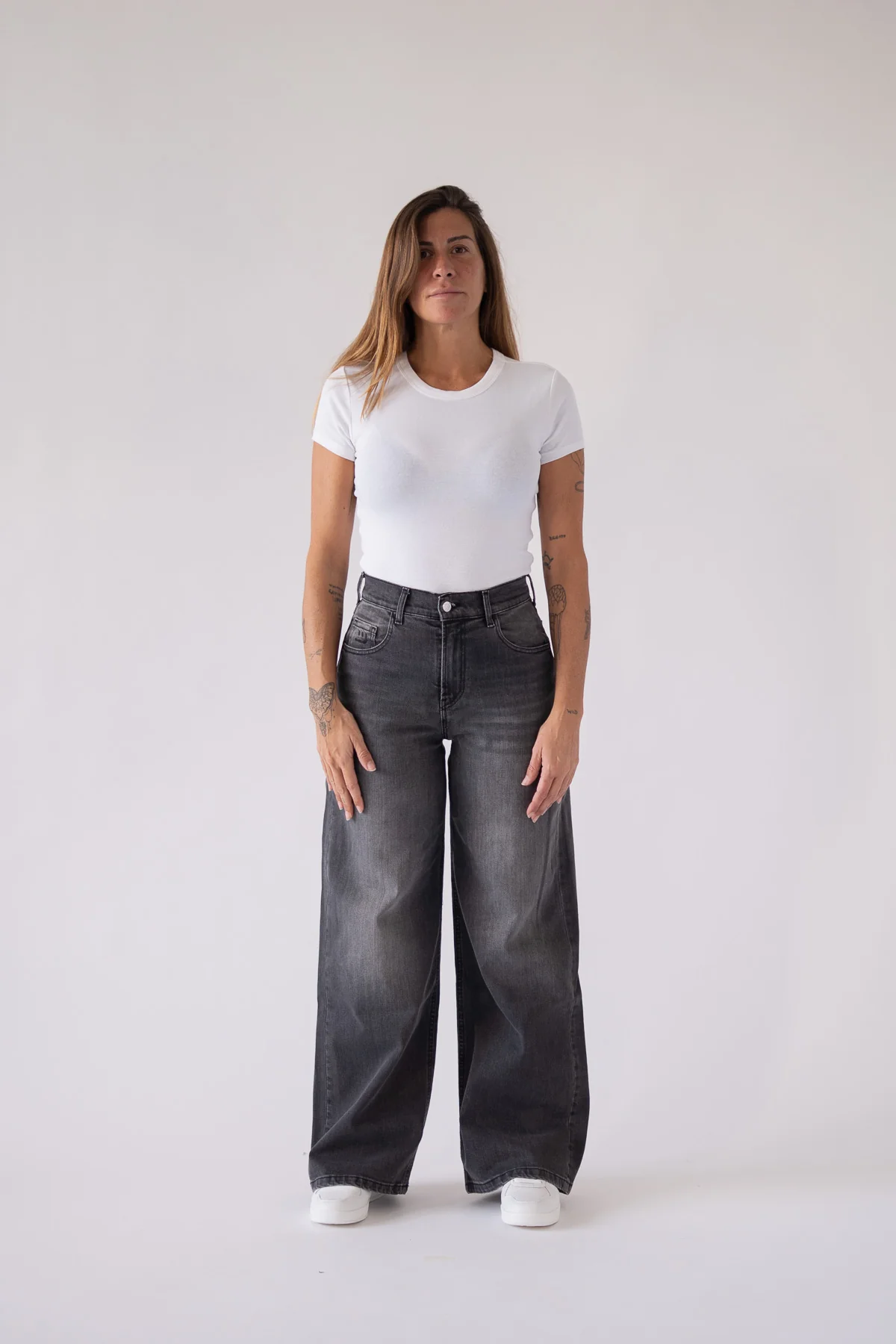 BAGGY HIGH RISE - GREY - Image 7