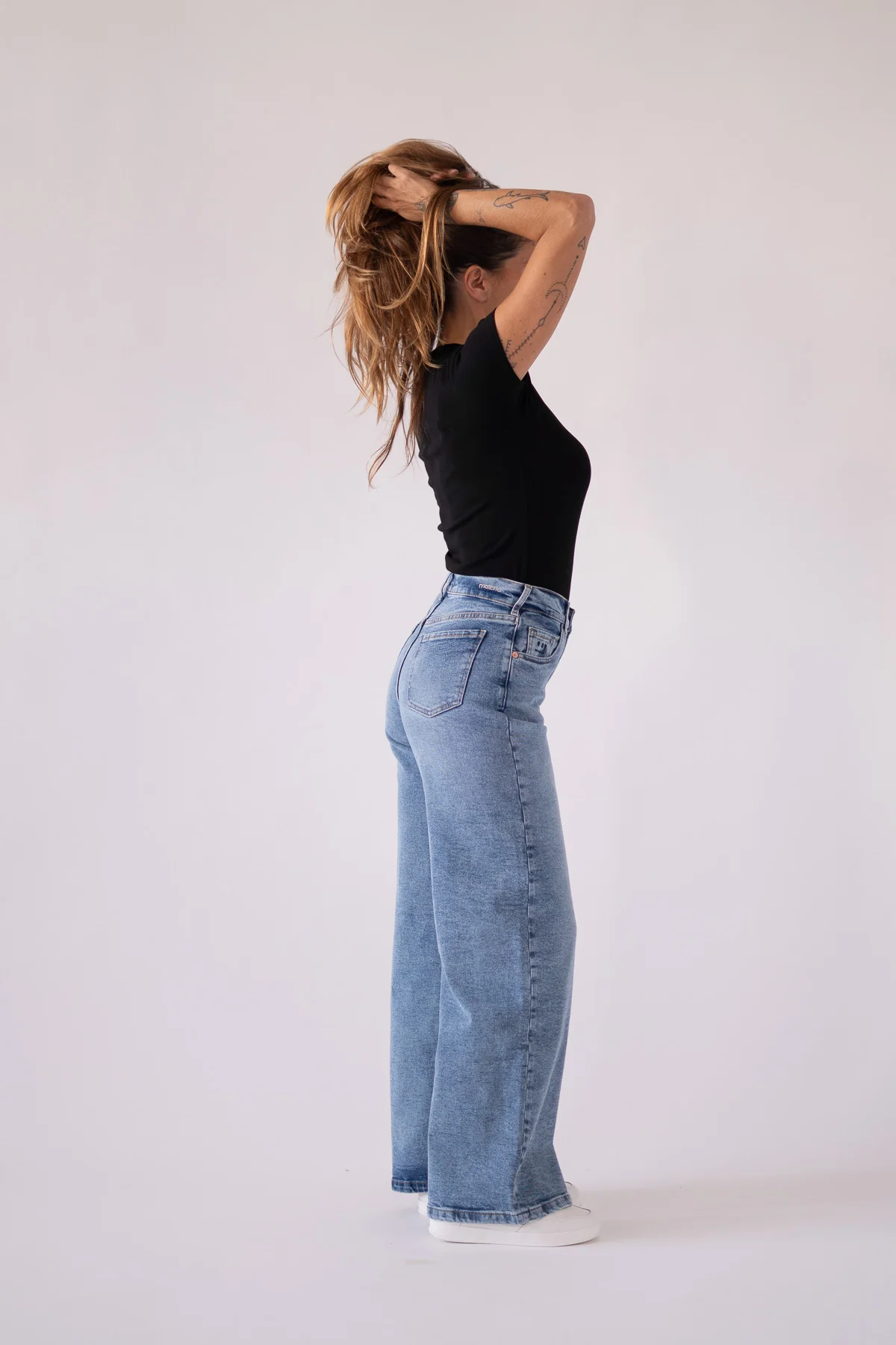 BAGGY HIGH RISE - LIGHT BLUE - Image 7