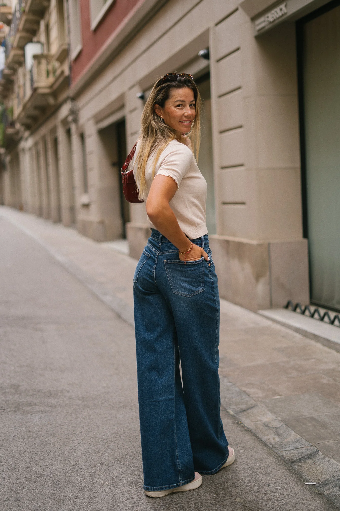 BAGGY TALL HIGH RISE - DARK BLUE - Image 6