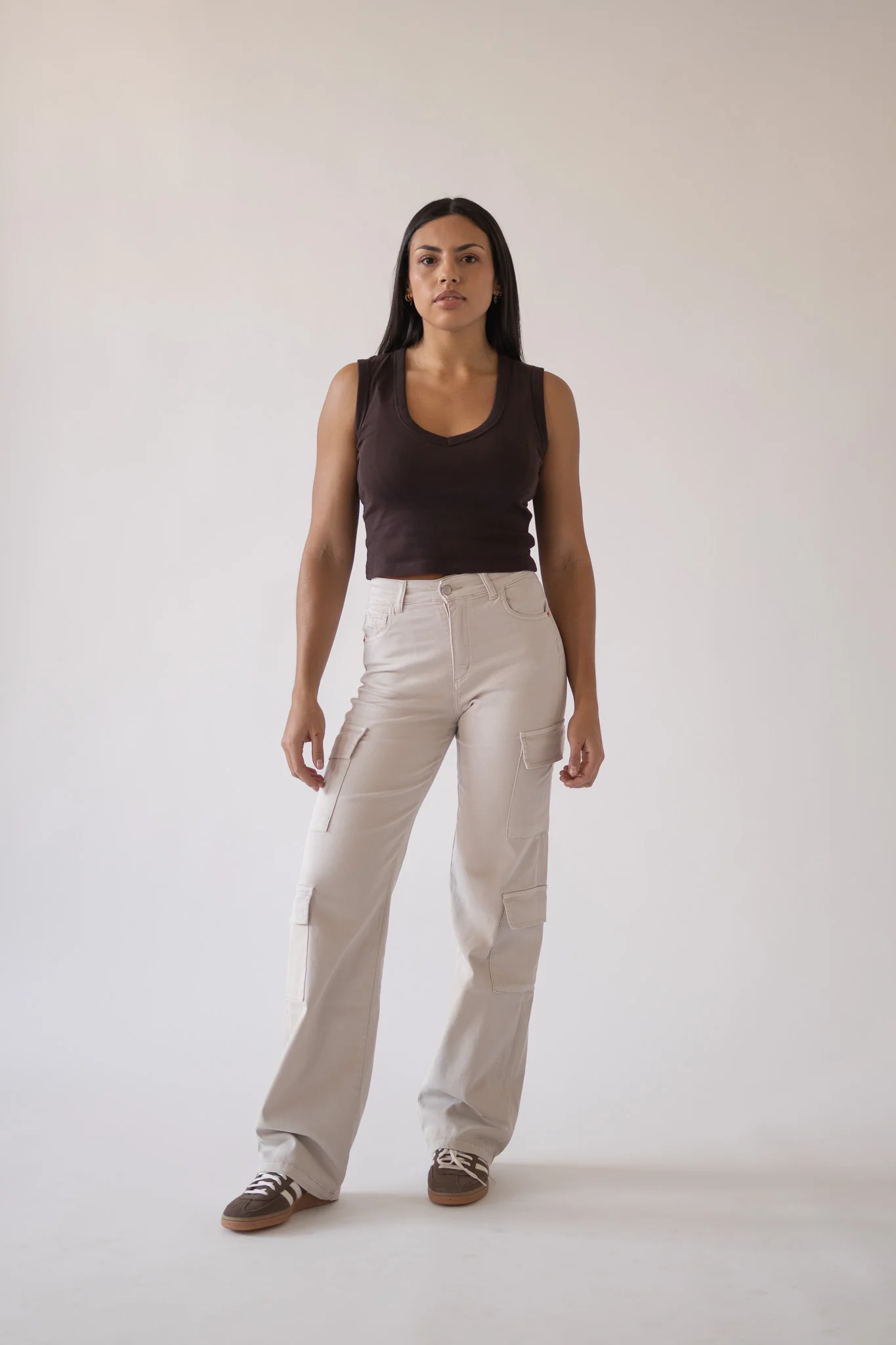 CARGO HIGH RISE - BEIGE