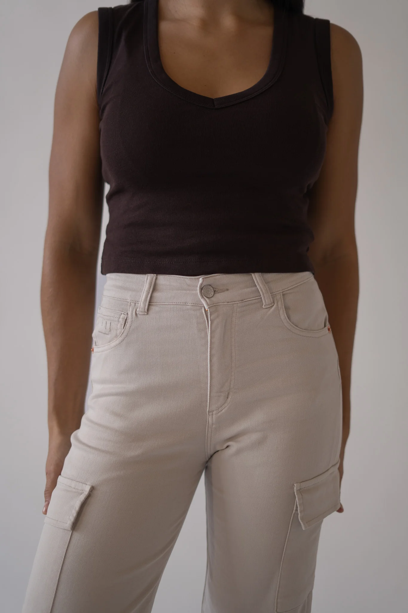 CARGO HIGH RISE - BEIGE - Image 4