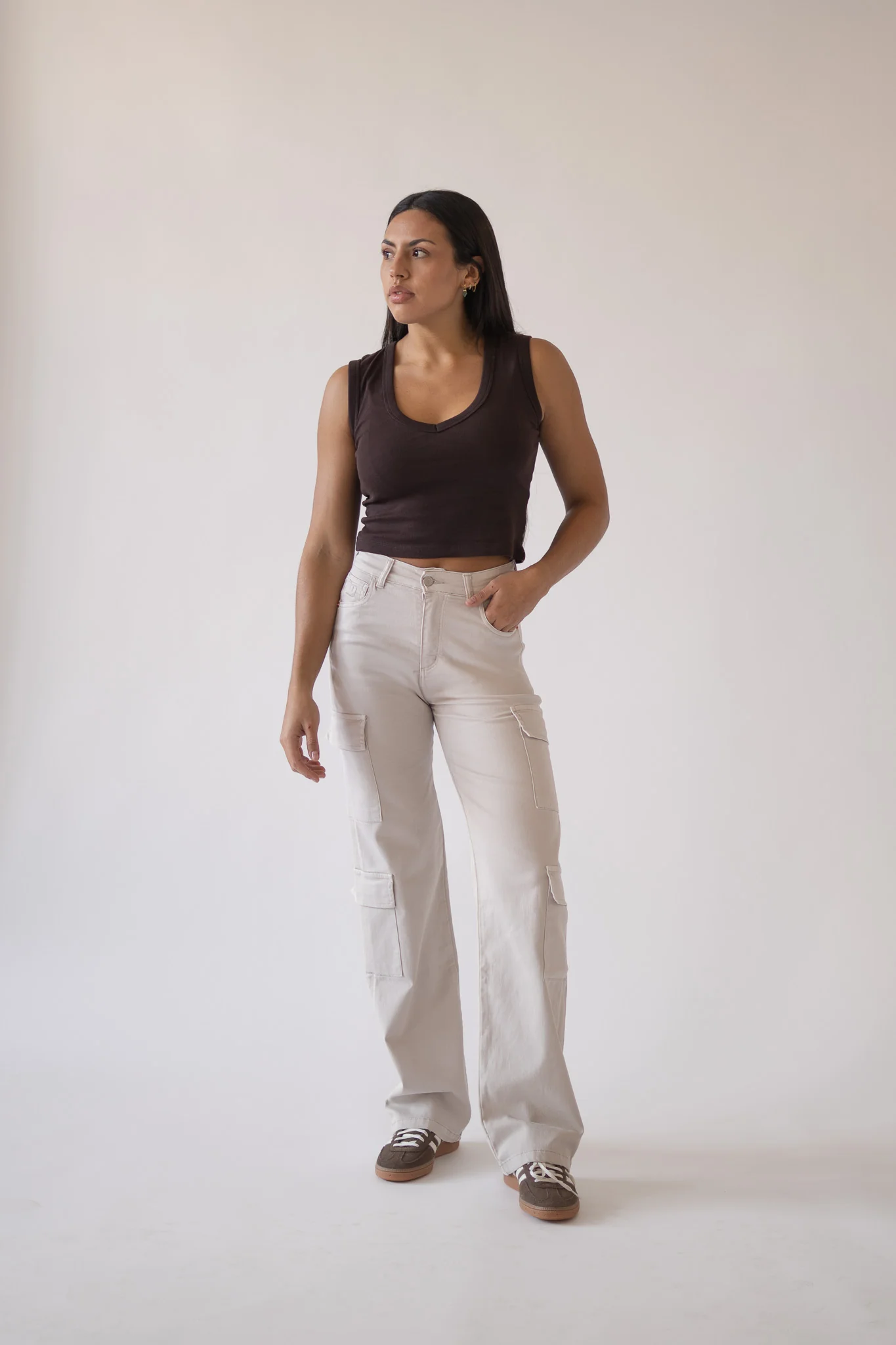 CARGO HIGH RISE - BEIGE - Image 7