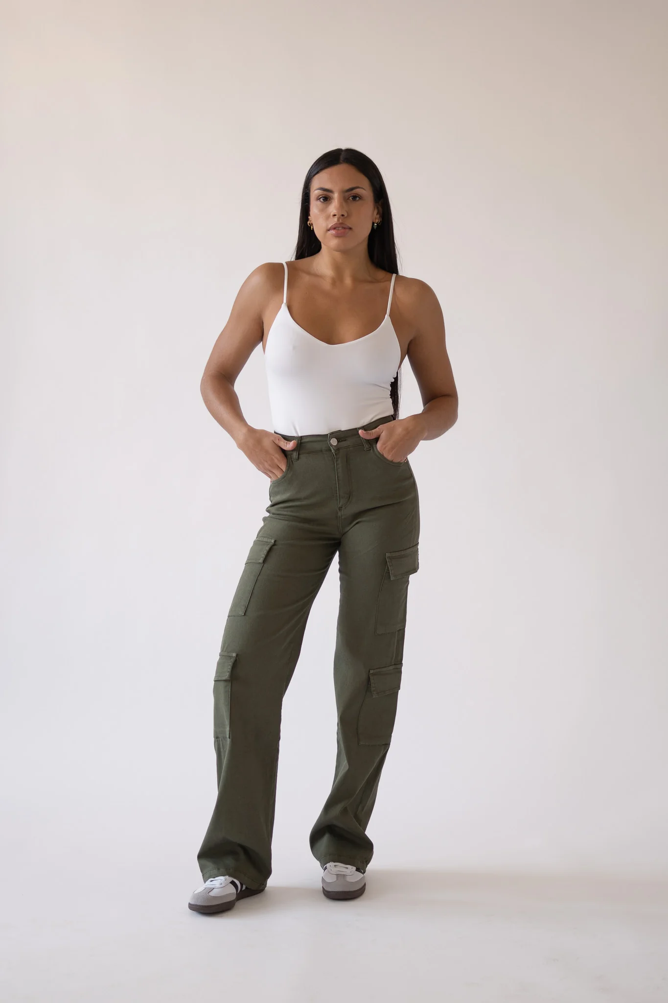 CARGO HIGH RISE - KHAKI - Image 8