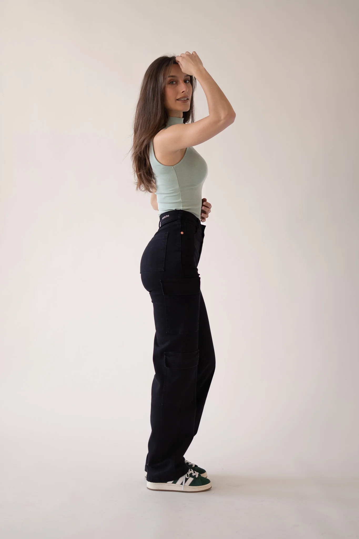 CARGO TALL HIGH RISE - BLACK - Image 7