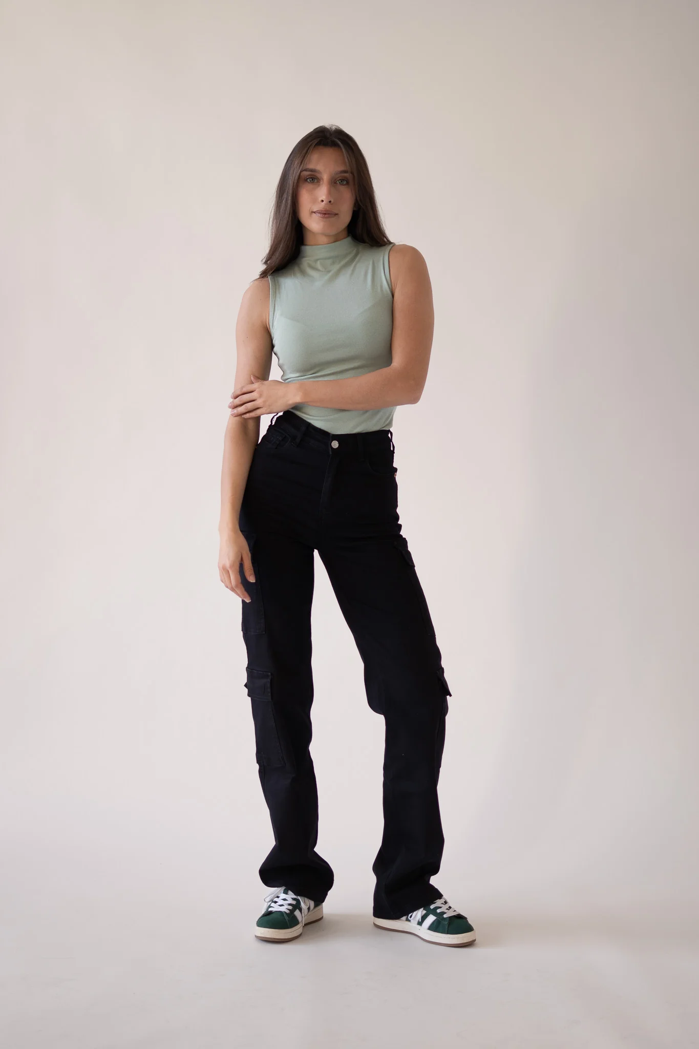 CARGO TALL HIGH RISE - BLACK - Image 8