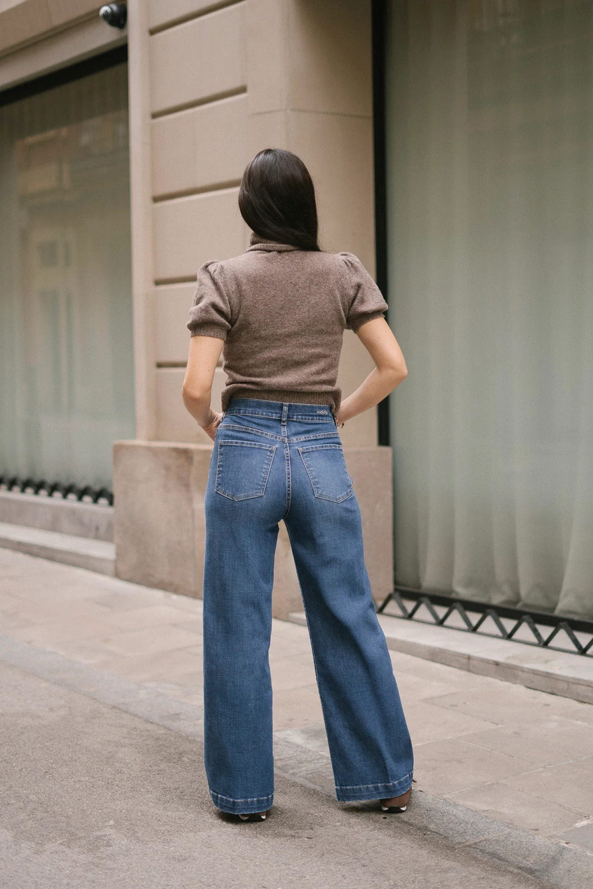 CULOTTE HIGH RISE - BLUE - Image 4