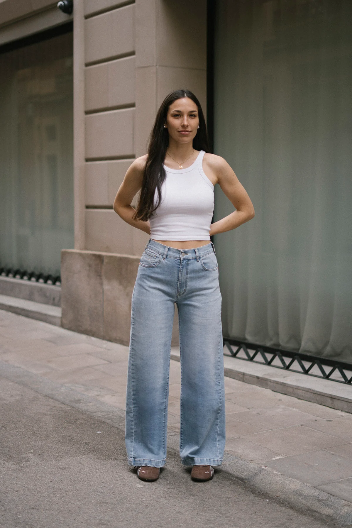 CULOTTE HIGH RISE - LIGHT BLUE