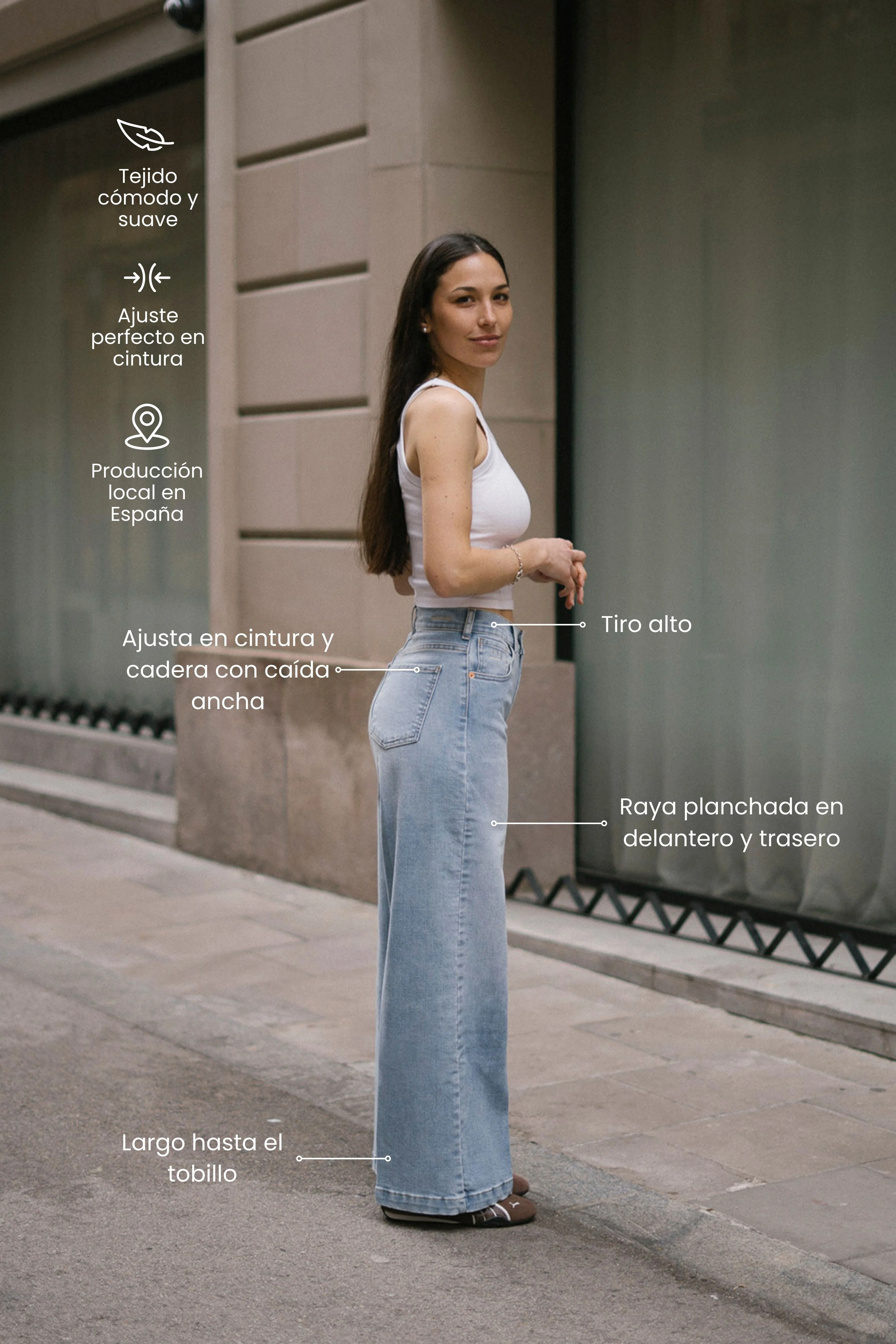 CULOTTE HIGH RISE - LIGHT BLUE - Image 2