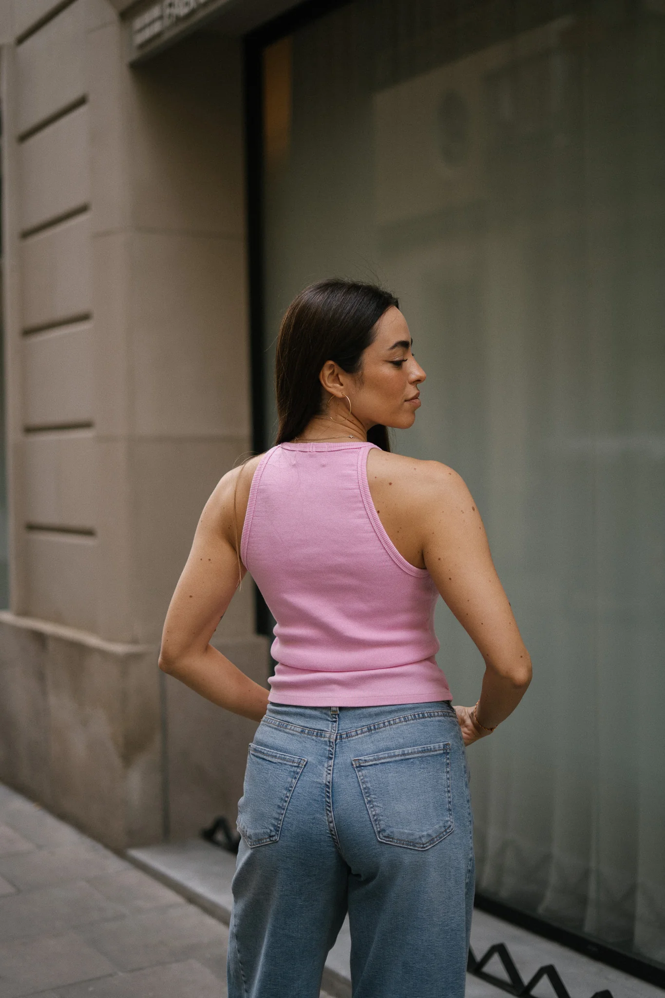 HALTER TANK TOP - PINK - Image 6