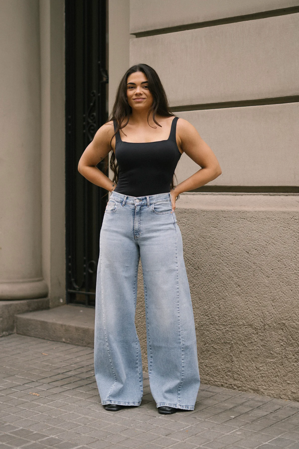 PALAZZO HIGH RISE - LIGHT BLUE
