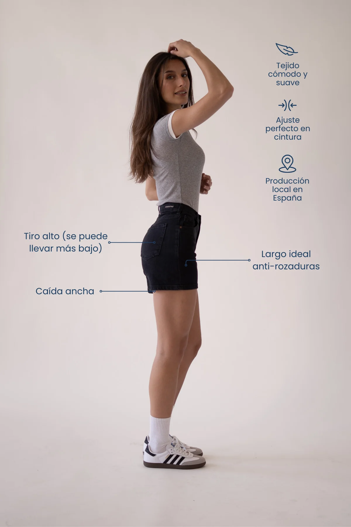 RELAXED SHORTS - GREY - Image 2
