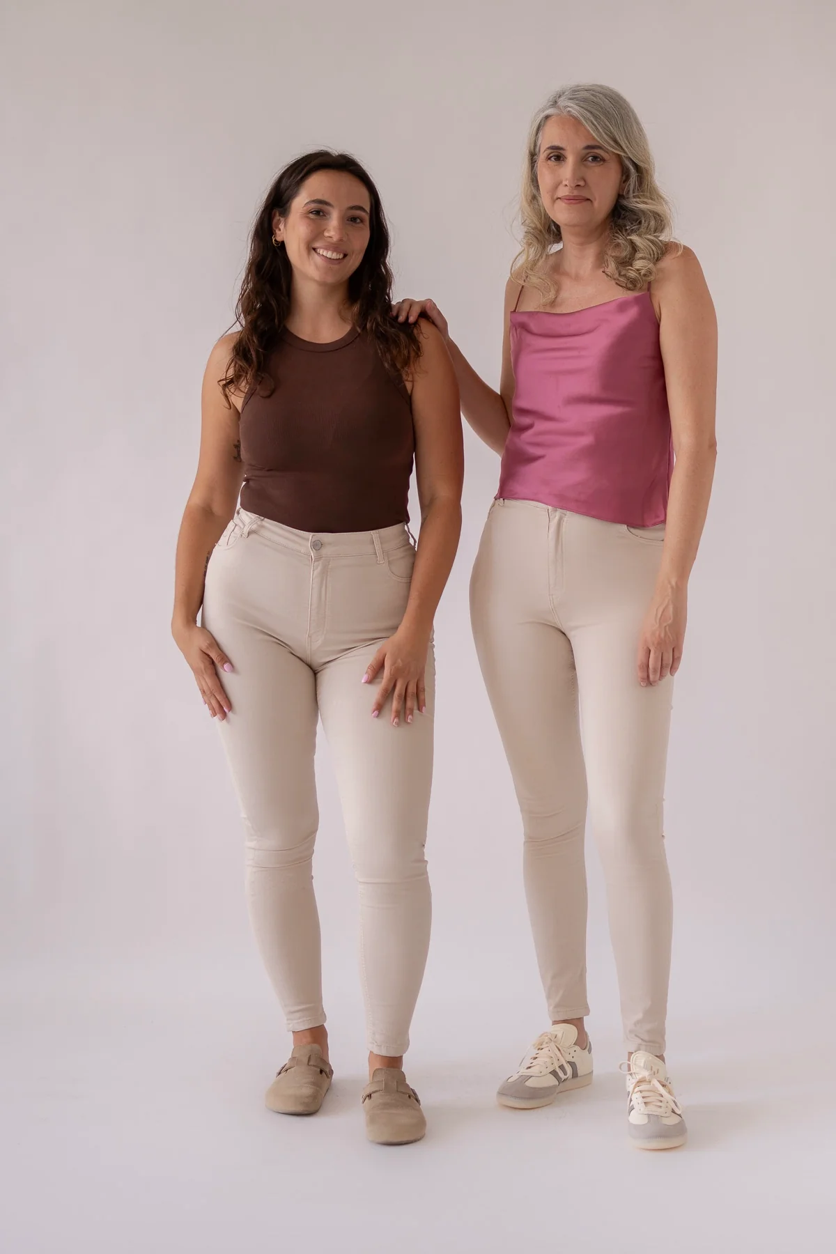 SKINNY HIGH RISE - BEIGE - Image 3
