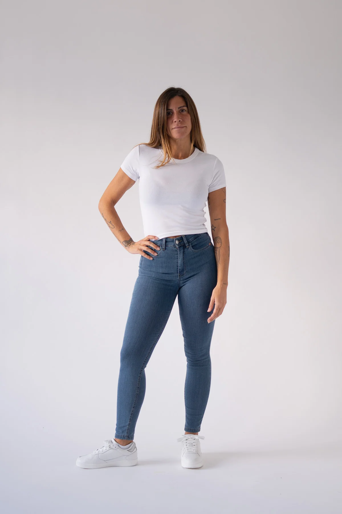 SKINNY HIGH RISE - BLUE