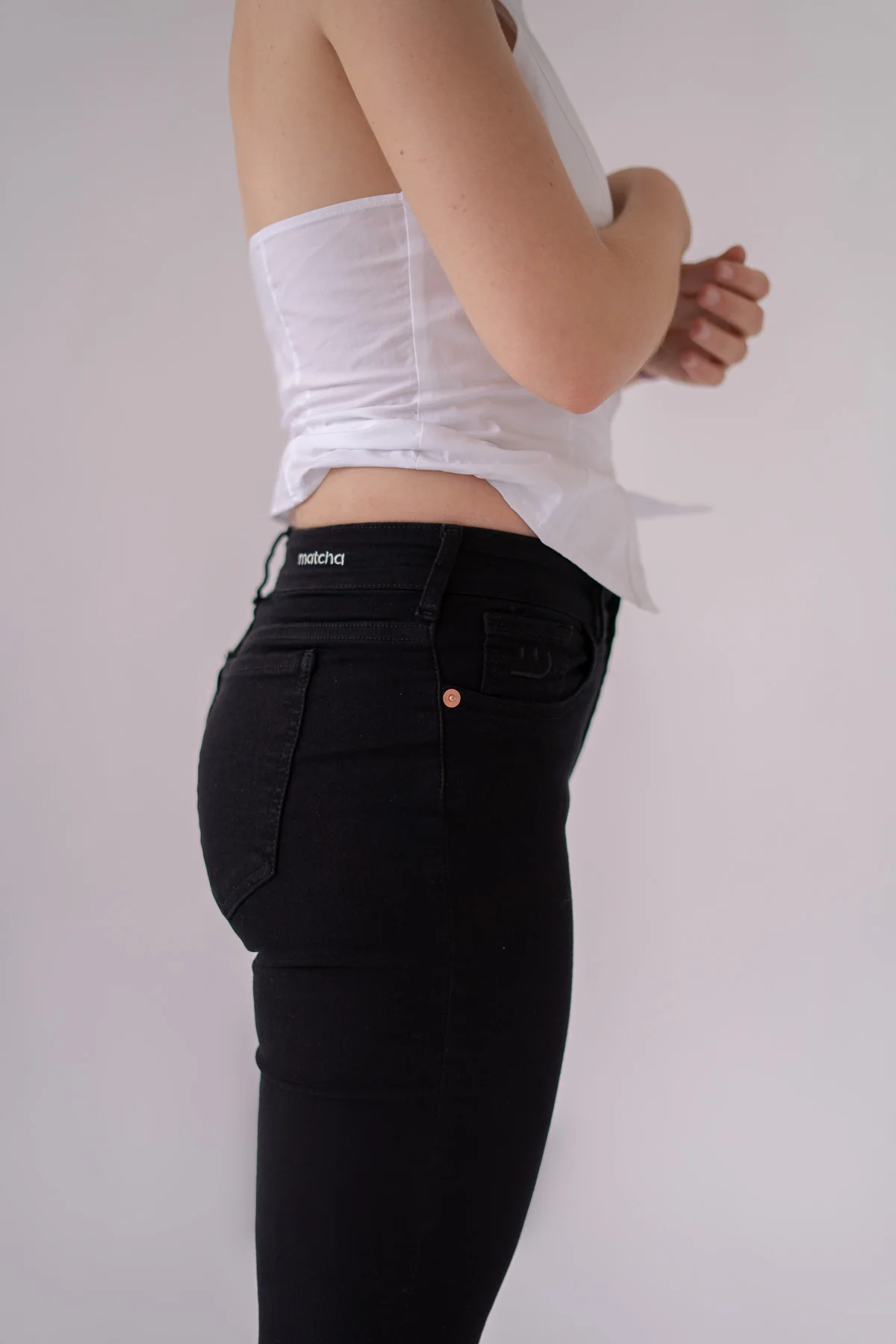 SKINNY MID RISE - BLACK - Image 5