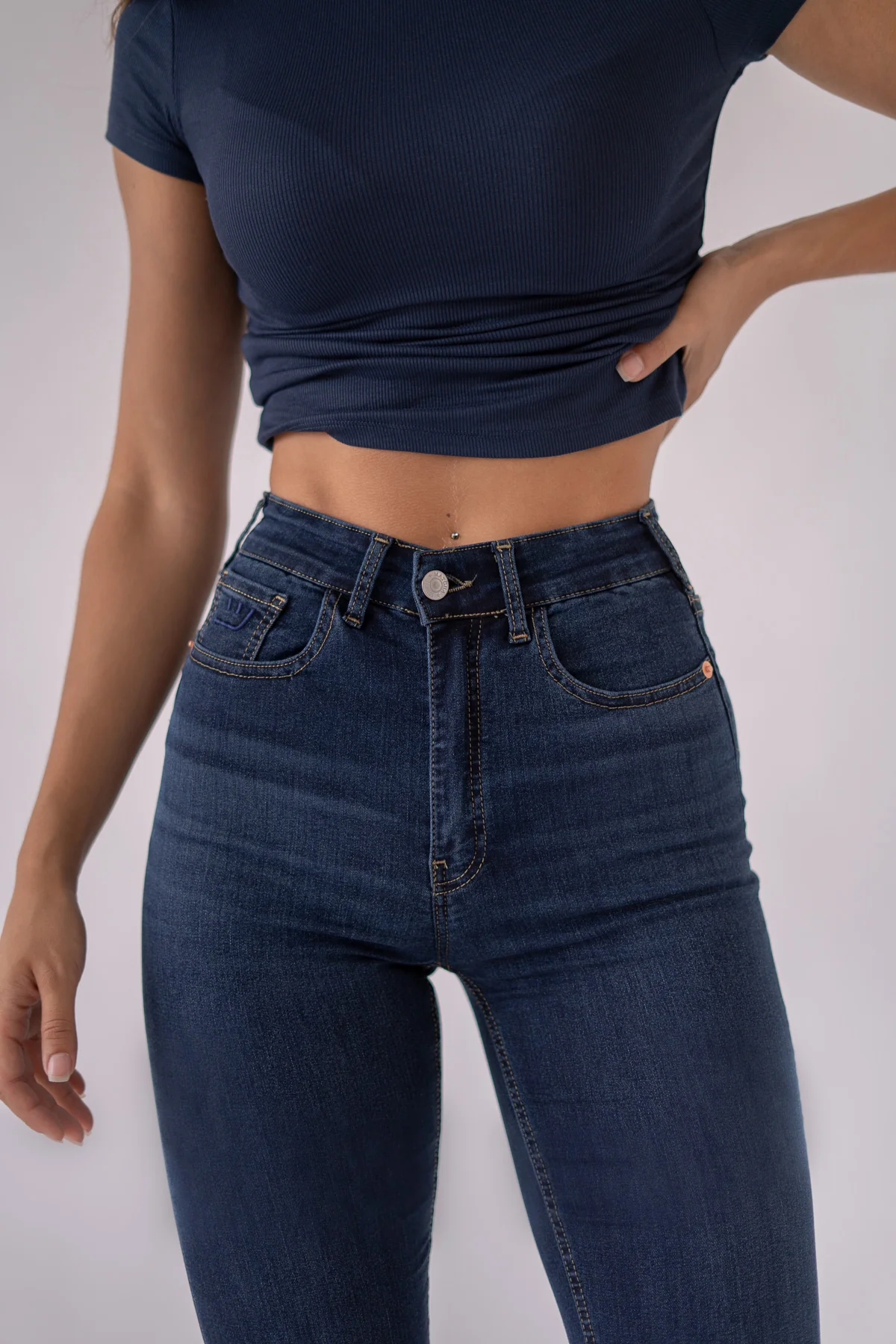 SKINNY TALL HIGH RISE - DARK BLUE - Image 7