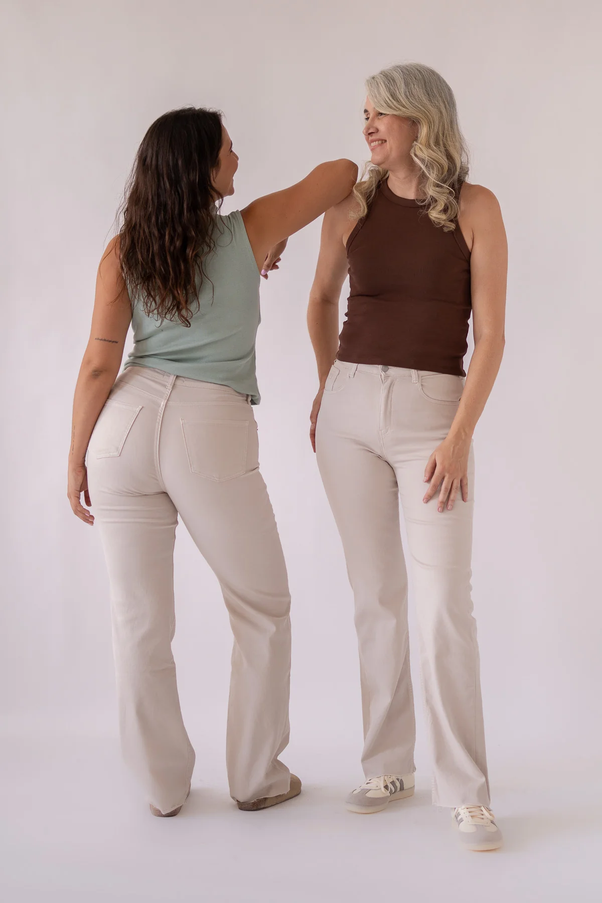 WIDELEG HIGH RISE - BEIGE - Image 4