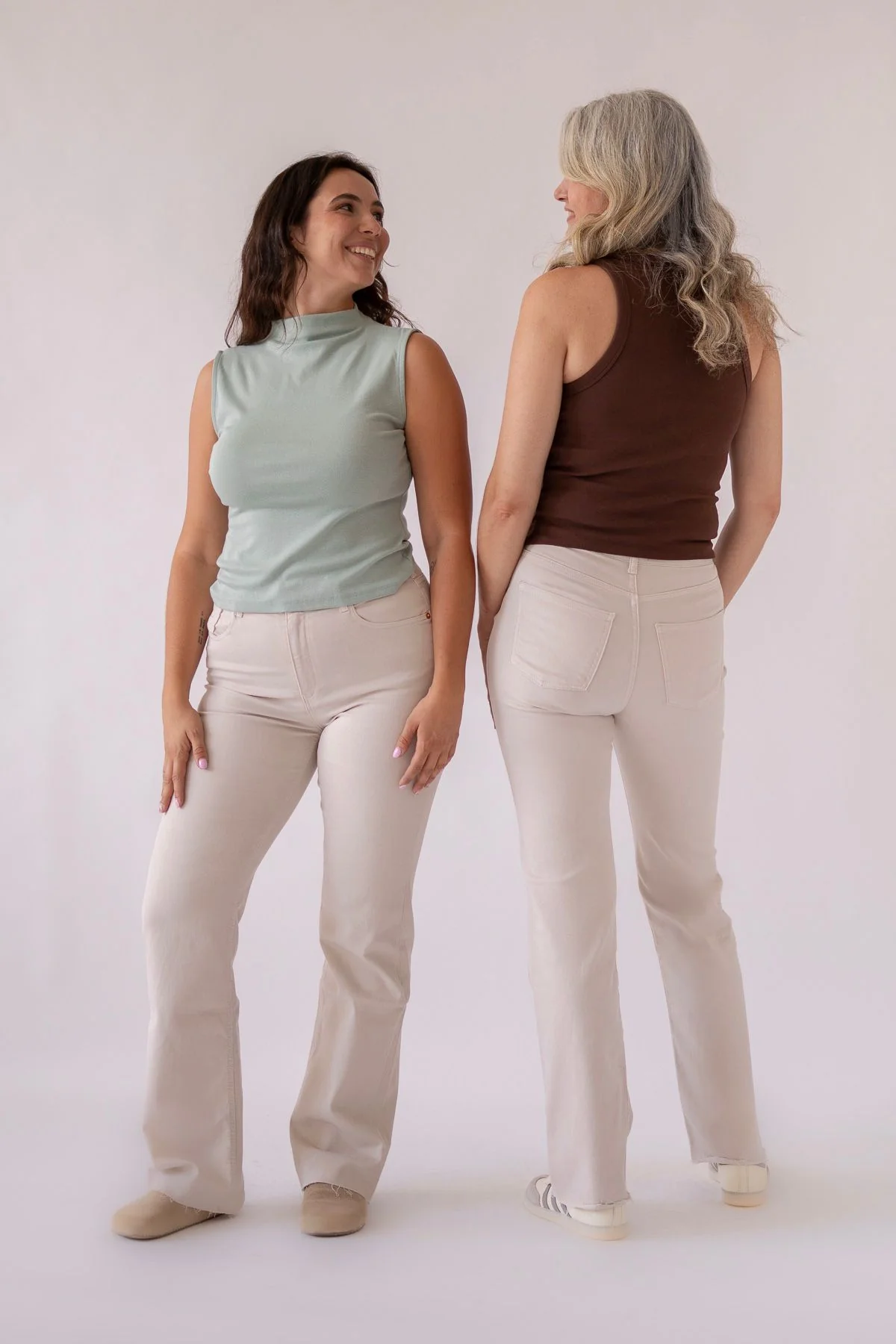 WIDELEG HIGH RISE - BEIGE - Image 7