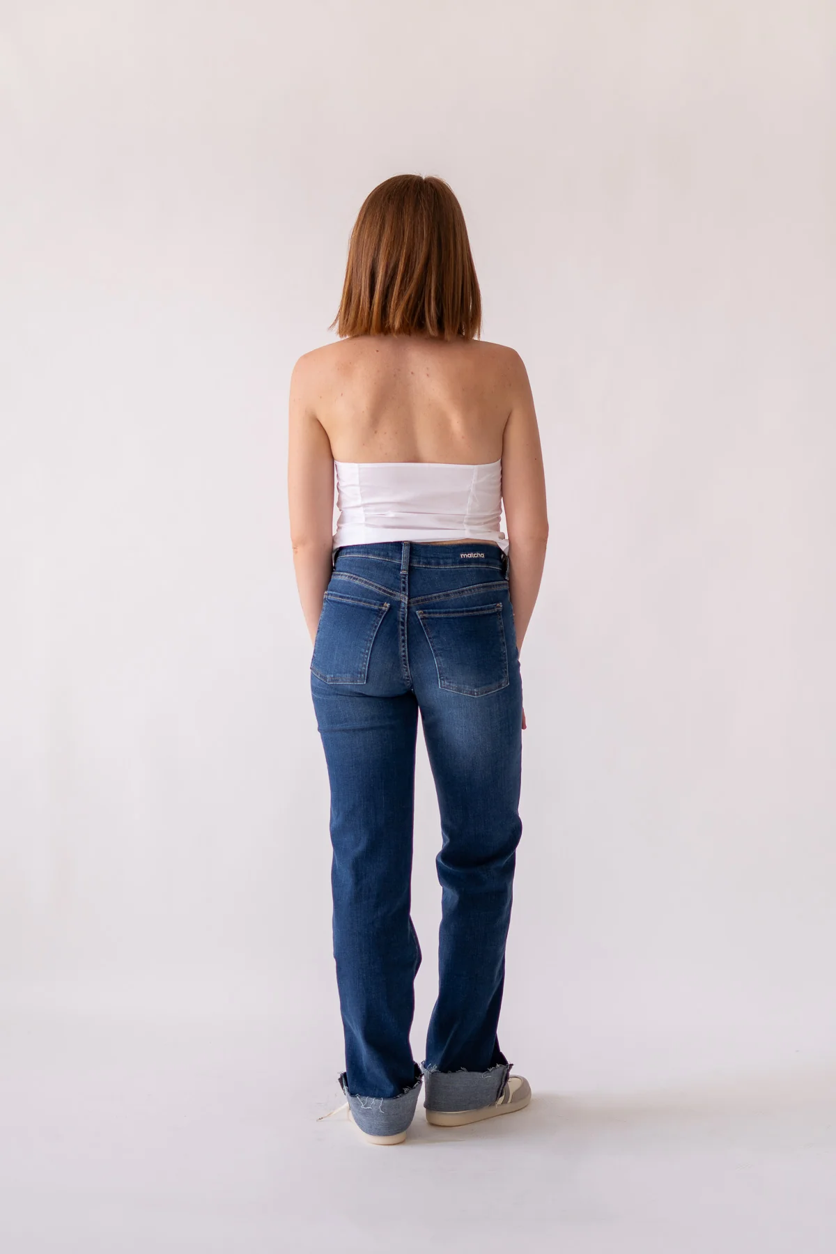 WIDELEG MID RISE - DARK BLUE - Image 3