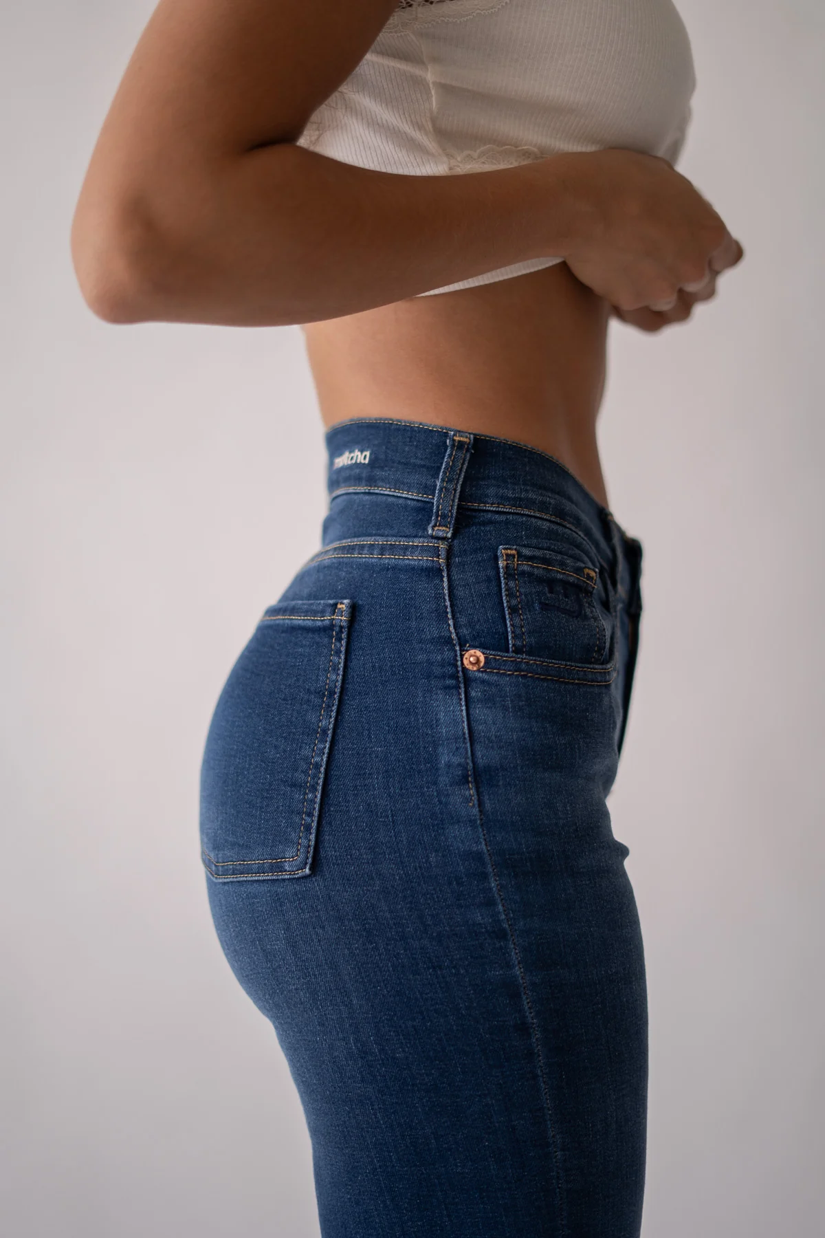 WIDELEG MID RISE - DARK BLUE - Image 7
